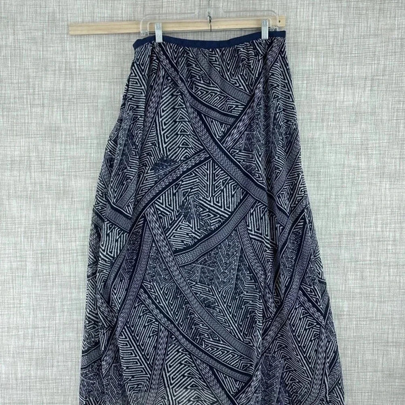 Adrianna Pappell Maxi Skirt Womens 12 Blue 3727 - Picture 7 of 10
